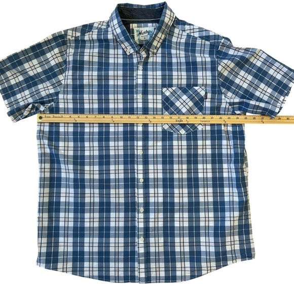 Blue Plaid Men's Shirt by HURLEY XXL - Picture 3 of 8